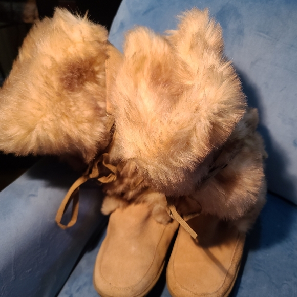 Leather boots with rabbit fur - Picture 2 of 7